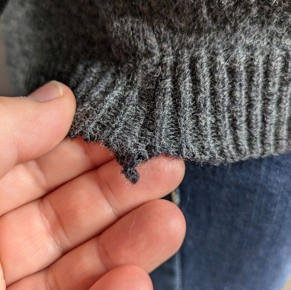 Vintage Disney Disneyland Paris grey wool blend Mickey Mouse sweater 14/16 - Picture 6 of 11